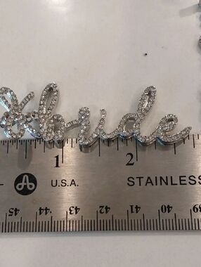 Rhinestone BRIDE Earrings...New